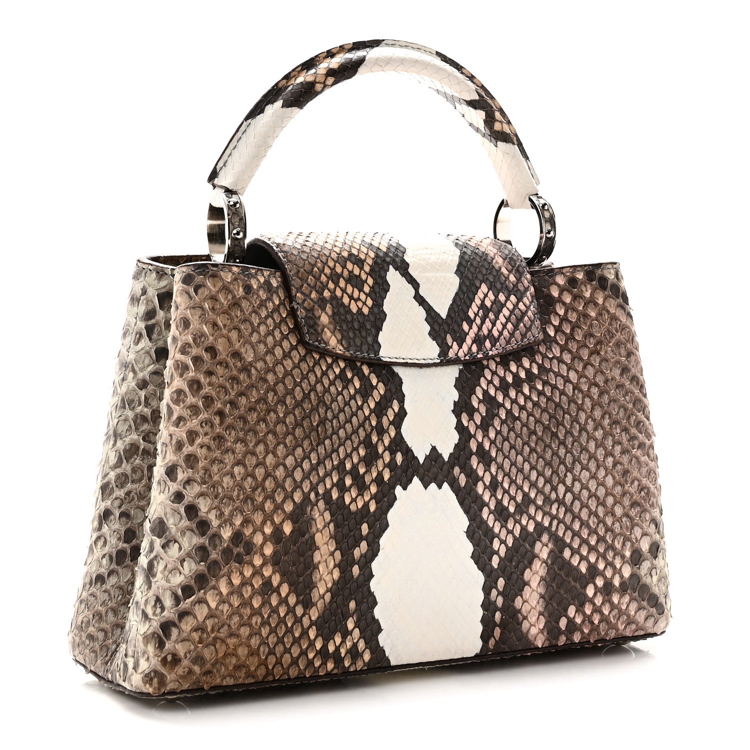 Louis Vuitton Snakeskin Capucines BB Naturel Multicolor 3 of 9