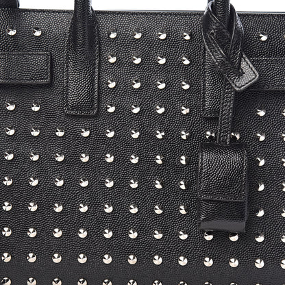 Saint Laurent Calfskin Studded Nano Sac De Jour Black 11 of 11