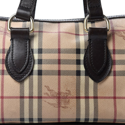 Burberry Haymarket Small Chester Bowling Bag Chocolate 17 of 17
