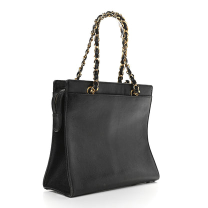 Chanel Caviar CC Shopper Tote Black 2 of 7