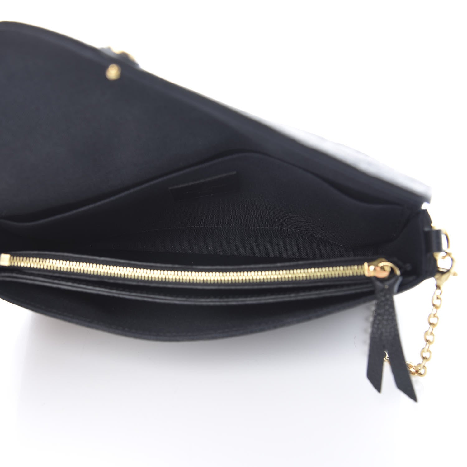 Louis Vuitton Empreinte Pochette Felicie Chain Wallet Black 6 of 14
