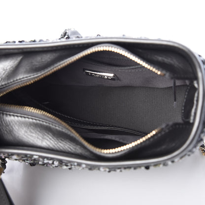Chanel Sequin Calfskin Small Gabrielle Hobo Black 5 of 10