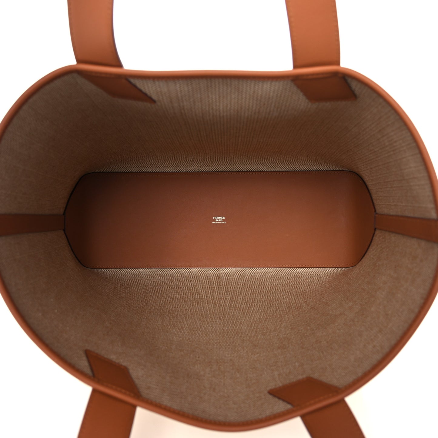 Swift H Canvas Cabas H En Biais 40 Ecru Naturel Gold