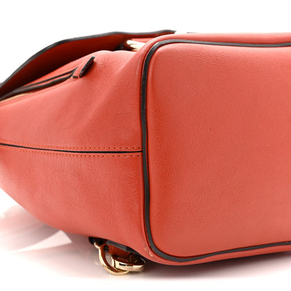 Chloe Suede Calfskin Small Faye Backpack Sepia Red 9 of 11