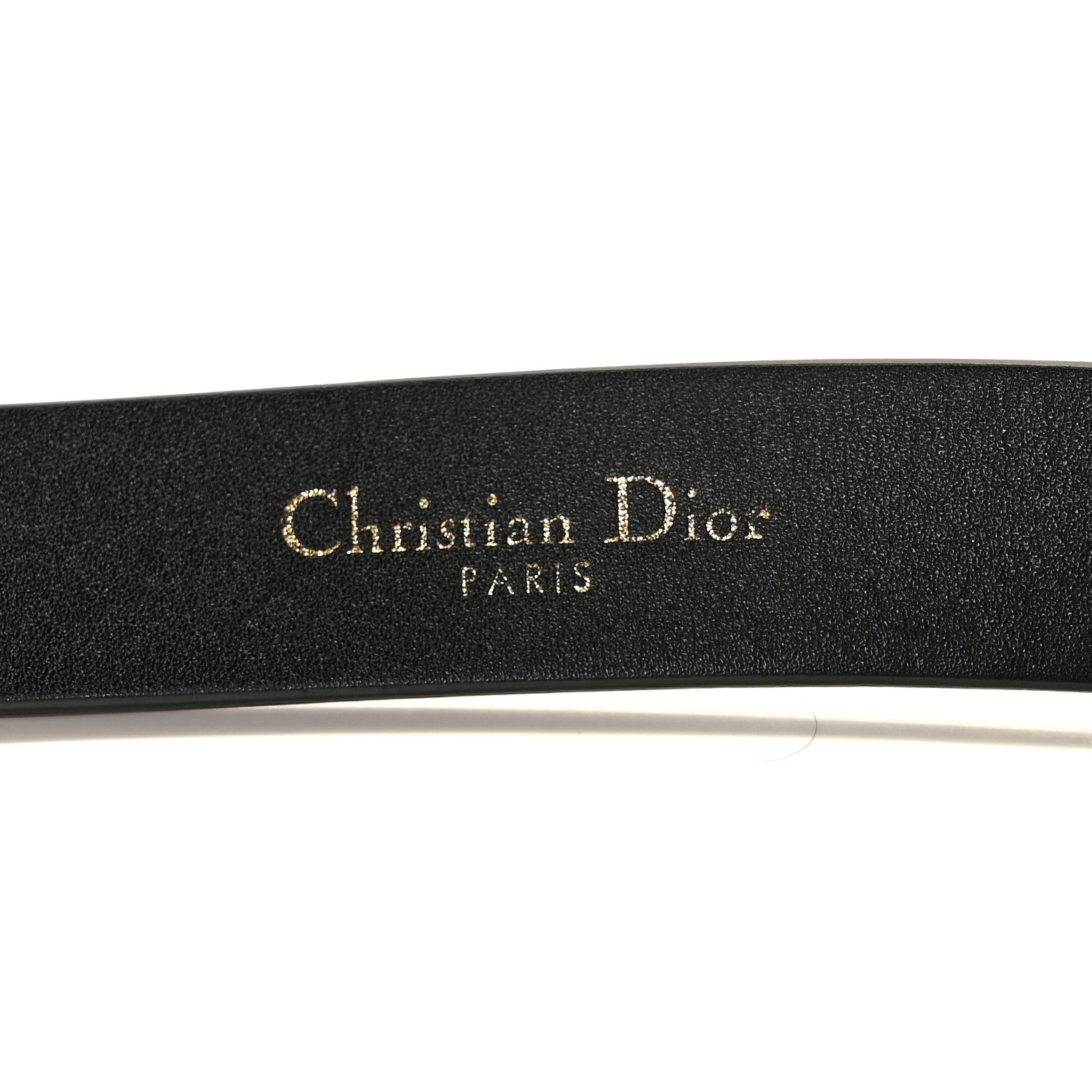 Christian Dior Calfskin Saddle Belt 90 Black 4 of 6