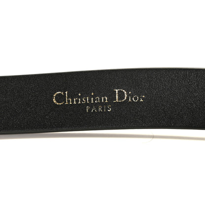 Christian Dior Calfskin Saddle Belt 90 Black 4 of 6