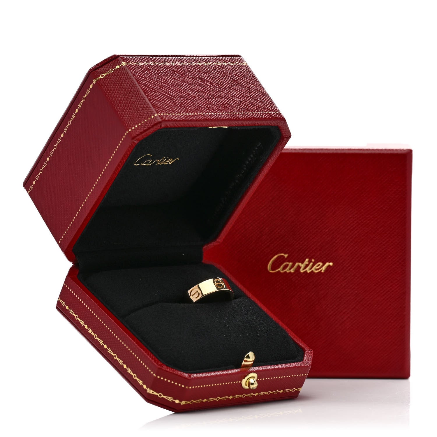 Cartier 18K Yellow Gold 5.5mm LOVE Ring 53 6.5 5 of 5