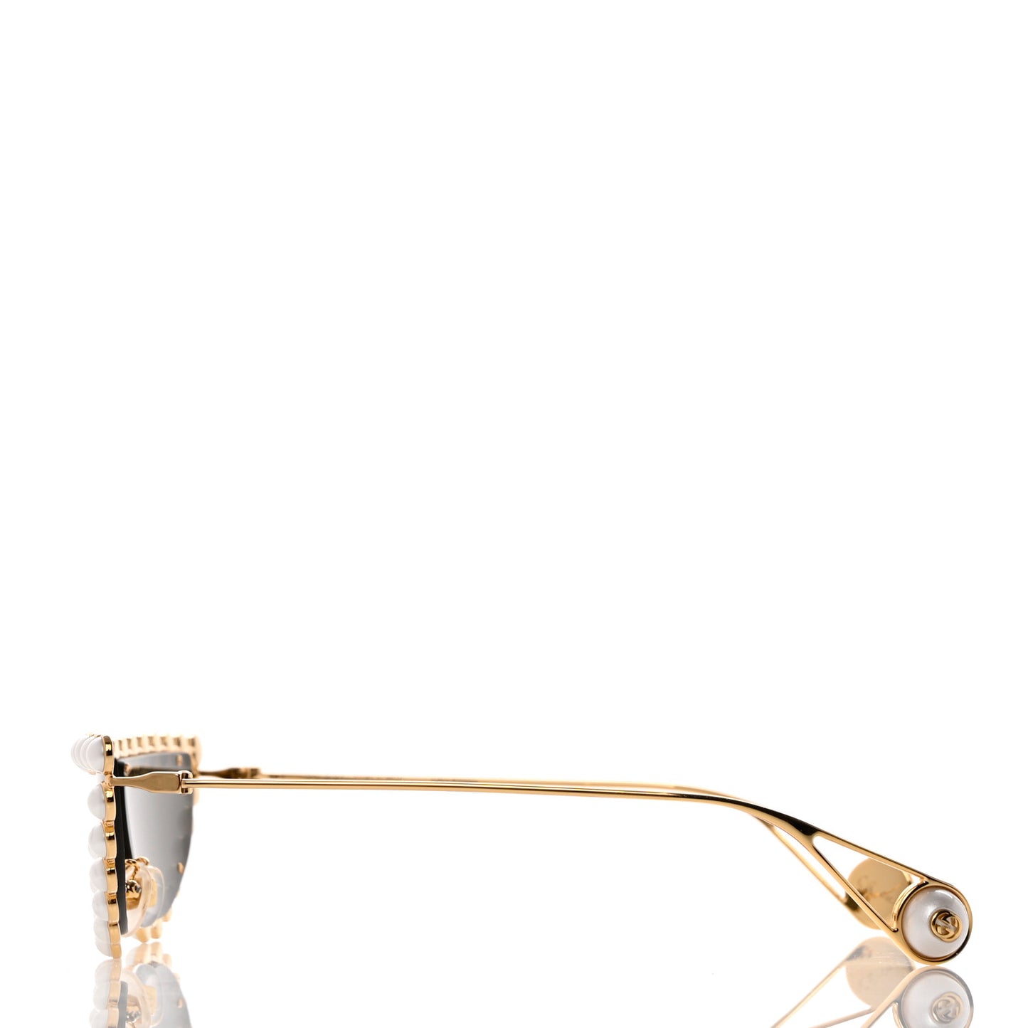 Metal Pearl Cat Eye Sunglasses GG0364S Gold