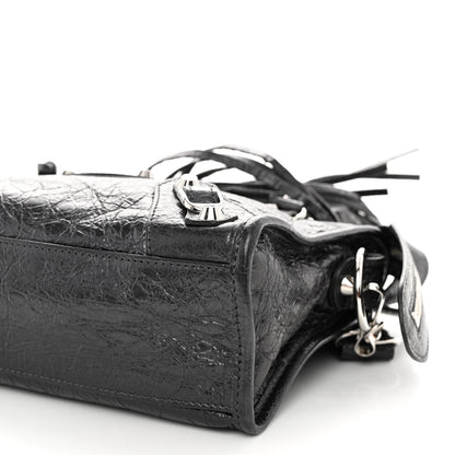 Balenciaga Agneau Classic Silver Hardware Mini City Anthracite 9 of 9