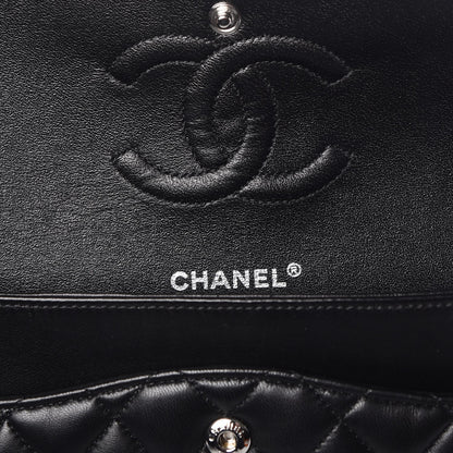 Chanel Lambskin Quilted Medium Double Flap Black 7 of 12