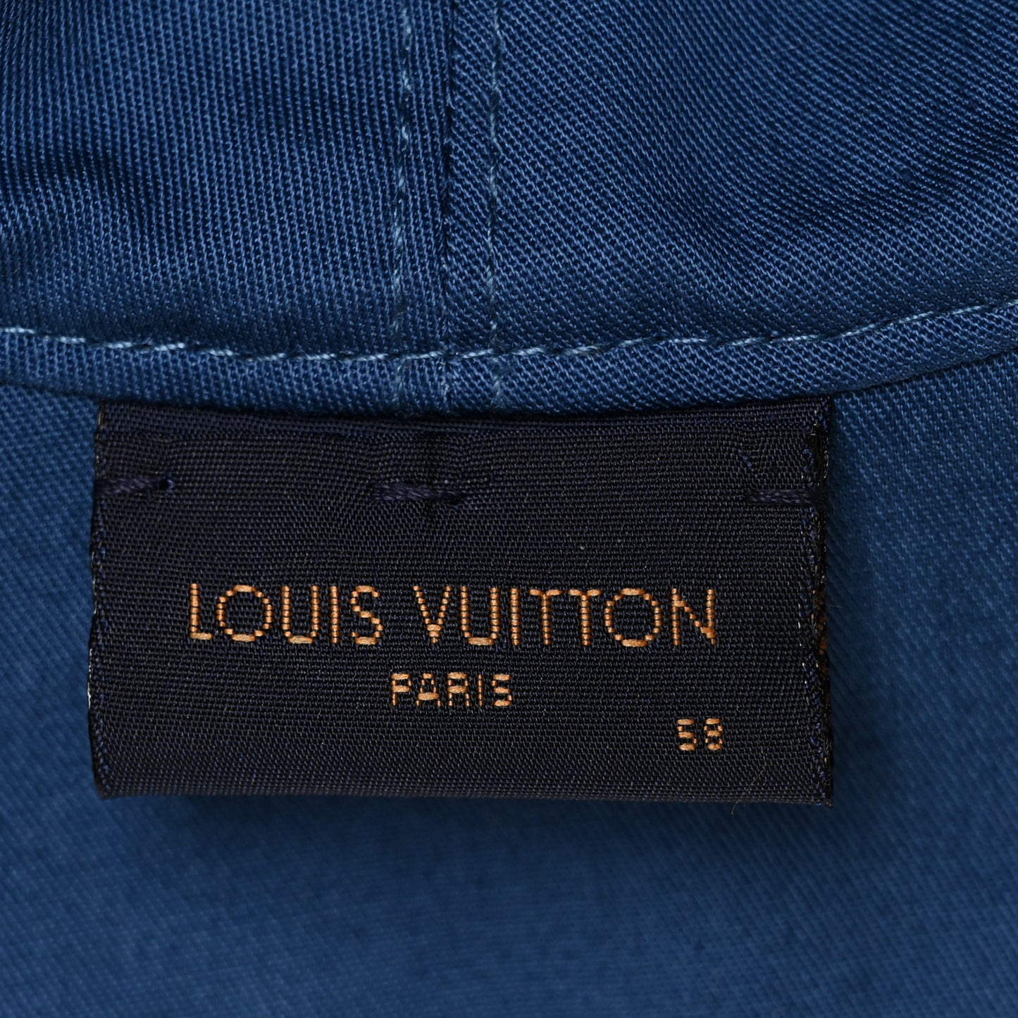 Monogram Denim Transformable Bob Bucket Hat 58 Blue