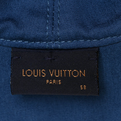 Louis Vuitton Monogram Denim Transformable Bob Bucket Hat 58 Blue 8 of 9