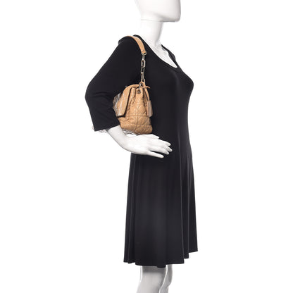 Christian Dior Lambskin Cannage Large New Lock Flap Bag Beige 2 of 9
