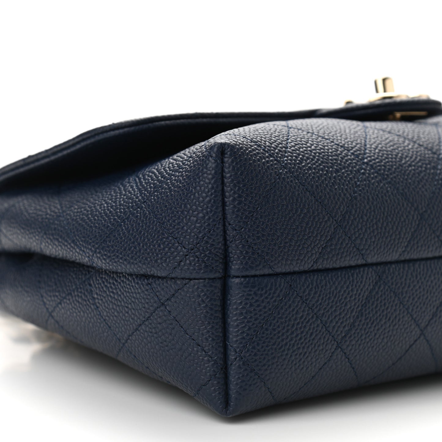 Caviar Quilted City Walk Flap Navy Blue