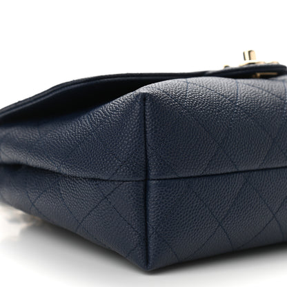 Chanel Caviar Quilted City Walk Flap Navy Blue 9 of 11