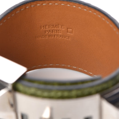 Hermes Shiny Alligator Collier De Chien CDC Bracelet Pelouse 4 of 6