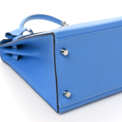 Hermes Epsom Kelly Sellier 32 Bleu Paradis 9 of 11