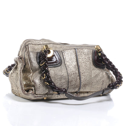 Chloe Leather Heloise Satchel Gold 3 of 8