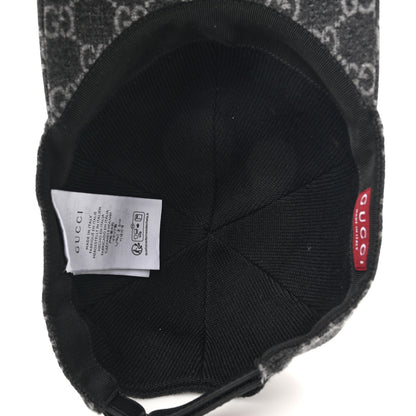 Gucci Covered Wool GG Monogram Baseball Hat L Grey Dark Grey 7 of 9