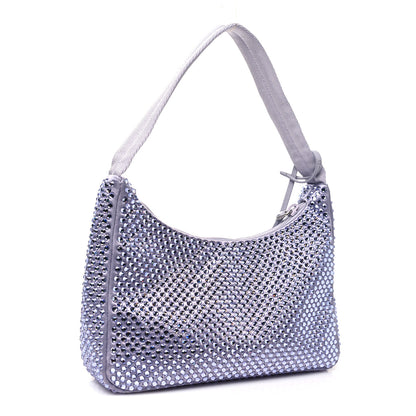 Prada Satin Crystal Mini Re-Edition 2000 Bag Glicine 3 of 10