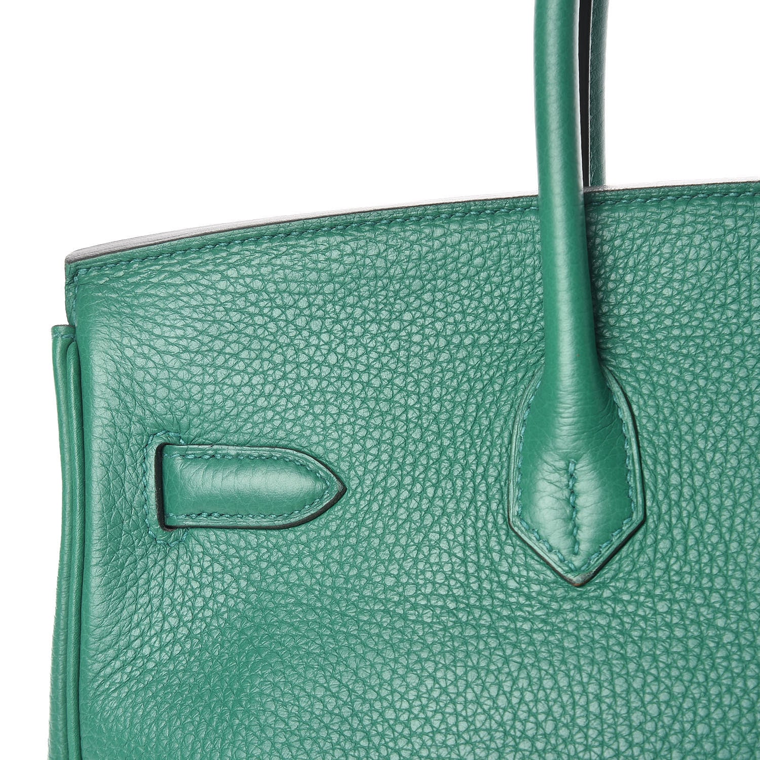 Hermes Taurillon Clemence Birkin 35 Vert Vertigo 28 of 35