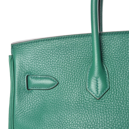 Hermes Taurillon Clemence Birkin 35 Vert Vertigo 28 of 35