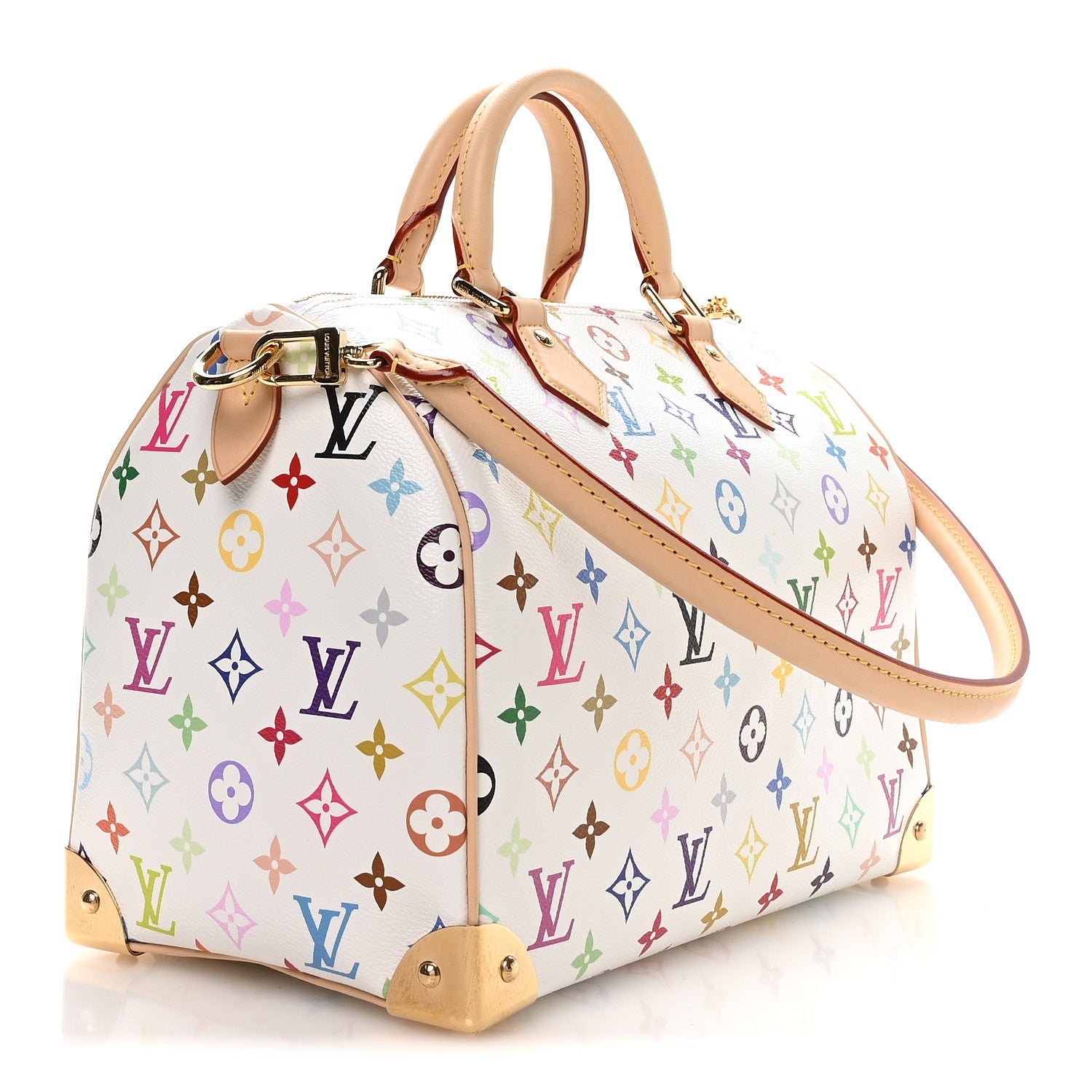 Louis Vuitton LV X TM Monogram Multicolor Speedy Soft 30 White 2 of 9