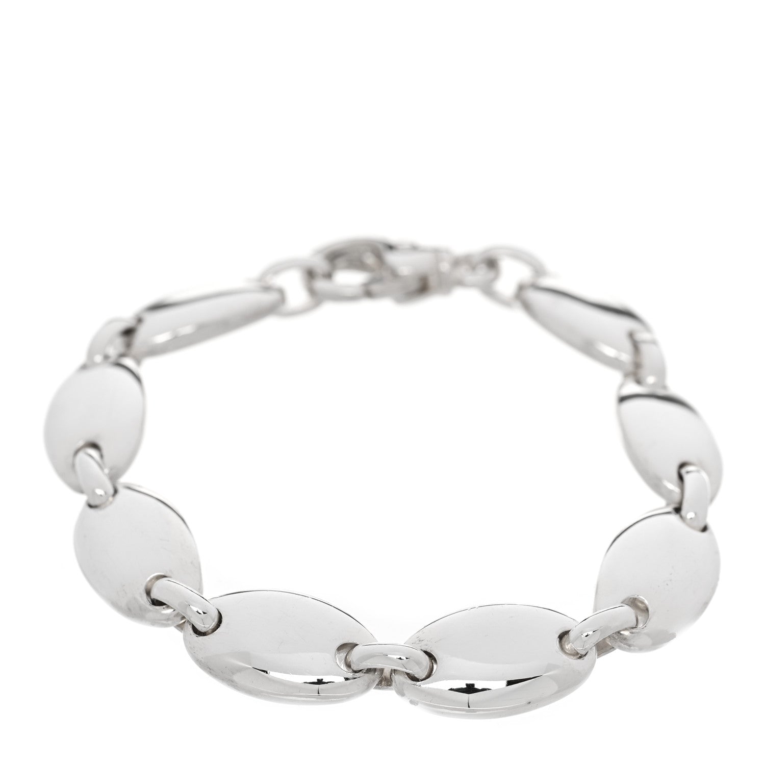 Tiffany Sterling Silver Pebble Link Bracelet 1 of 4
