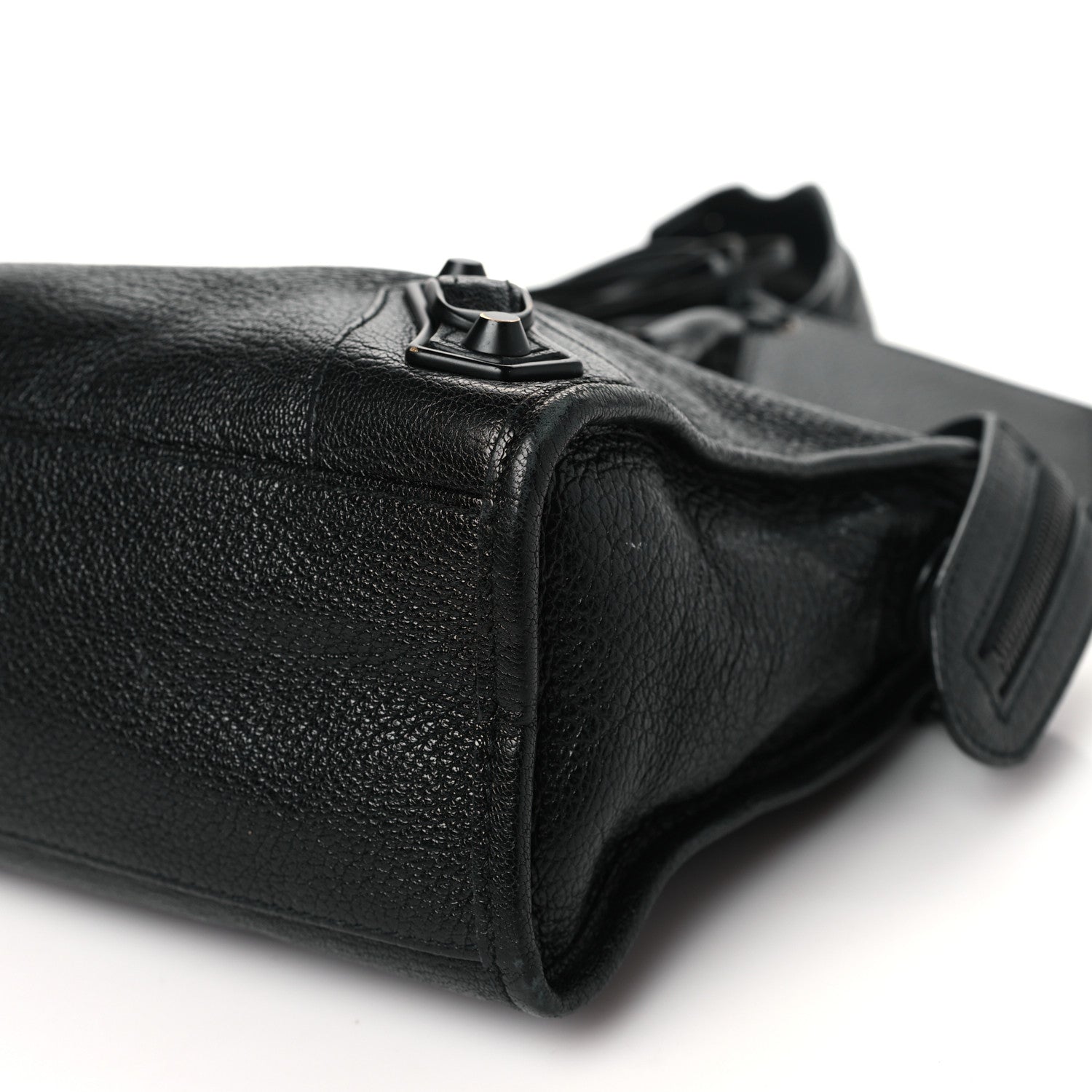 Balenciaga Chevre Black Metallic Edge Hardware S City Black 11 of 12