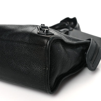 Balenciaga Chevre Black Metallic Edge Hardware S City Black 11 of 12