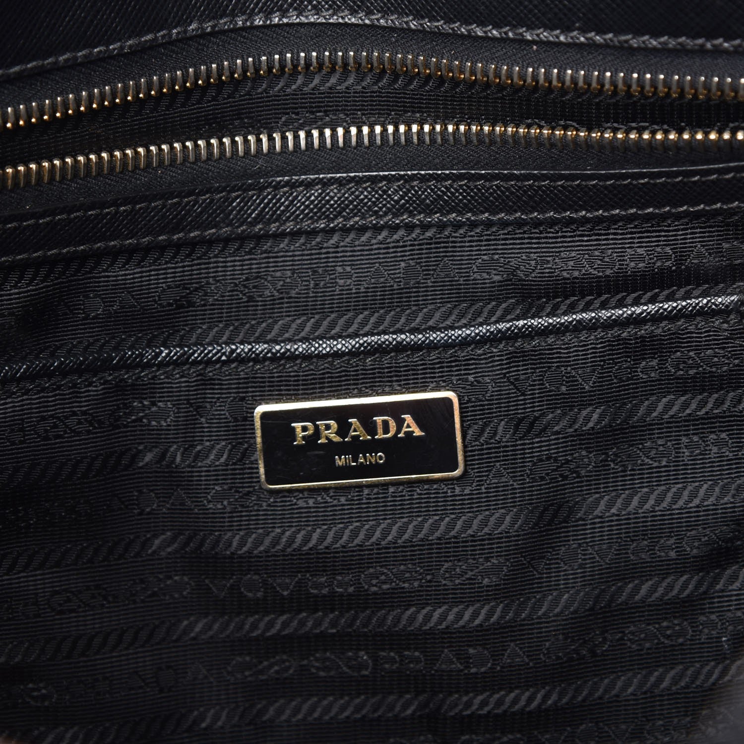 Prada Saffiano Large Galleria Double Zip Tote Black 6 of 22