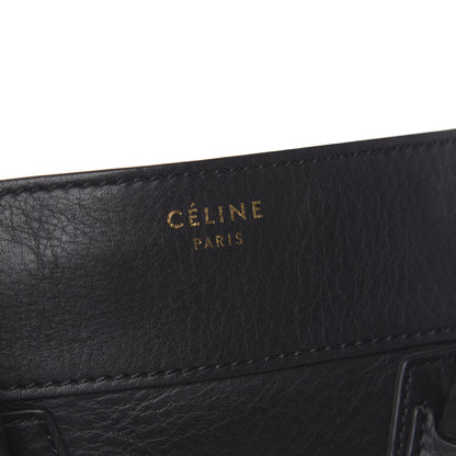 Celine Supple Calfskin Mini Luggage Black 6 of 9