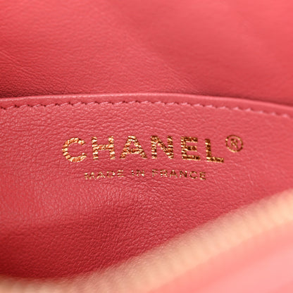 Chanel Iridescent Caviar Small Timeless Camera Case Coral 6 of 10