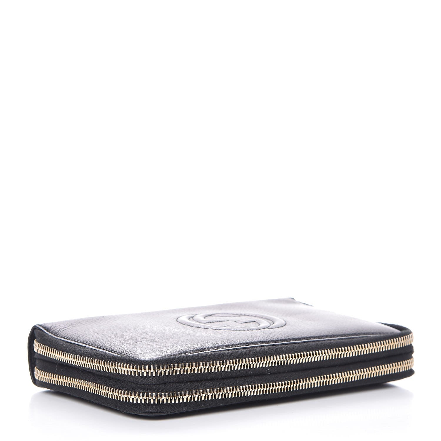 Gucci Pebbled Calfskin Soho Travel Document Case Black 4 of 8