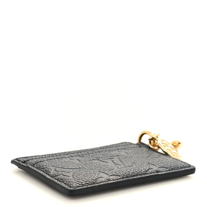 Louis Vuitton Empreinte Monogram LV Charms Card Holder Black 4 of 7
