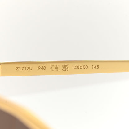 Louis Vuitton Metal LV Golden Mask Sunglasses Z1717U Gold 6 of 8