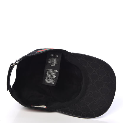 Gucci Monogram Web Baseball Hat L Black 6 of 7