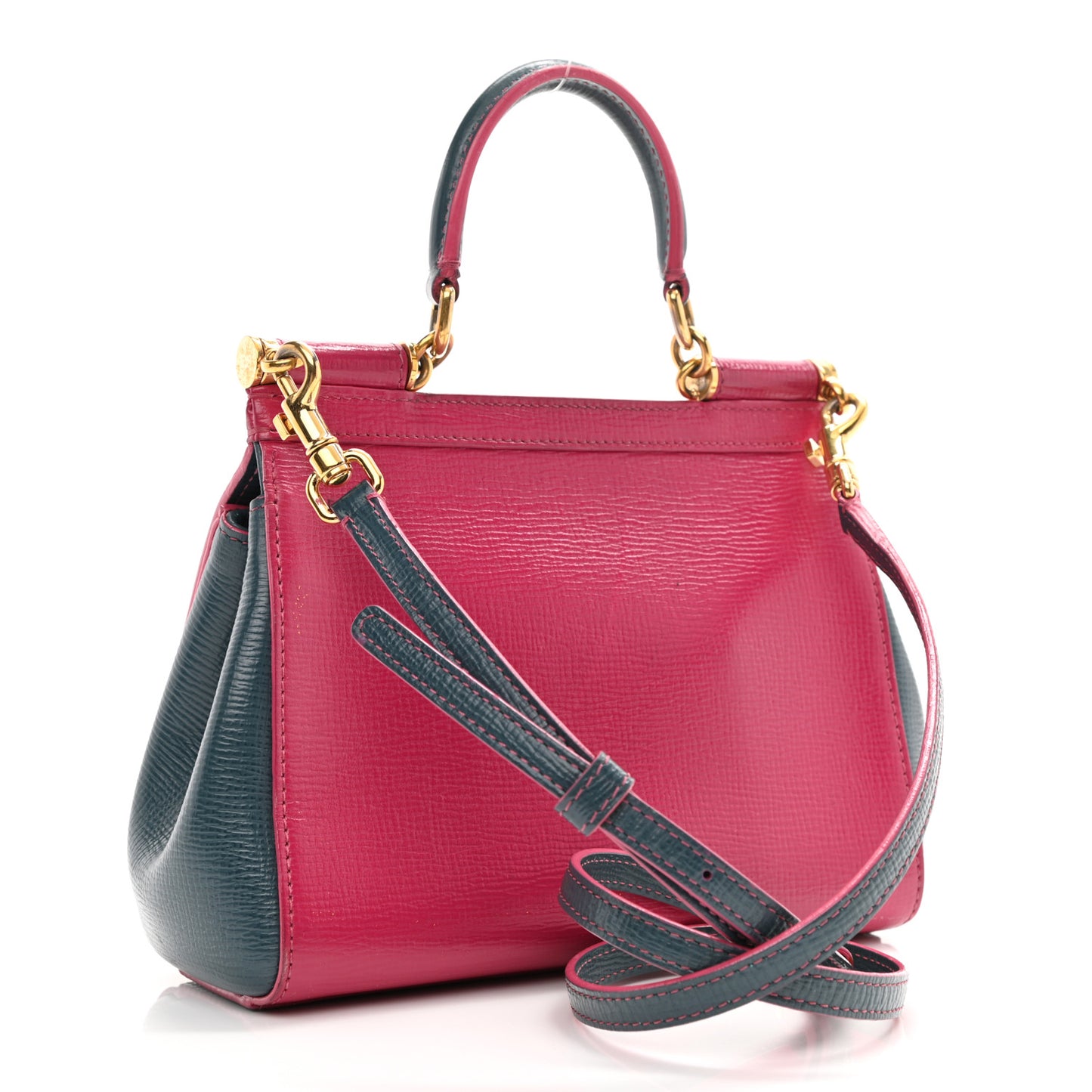 Dauphine Small Tricolor Miss Sicily Satchel Pink