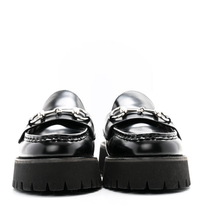 Gucci Magnum Calfskin Womens Horsebit Platform Mules 38.5 Black 2 of 11