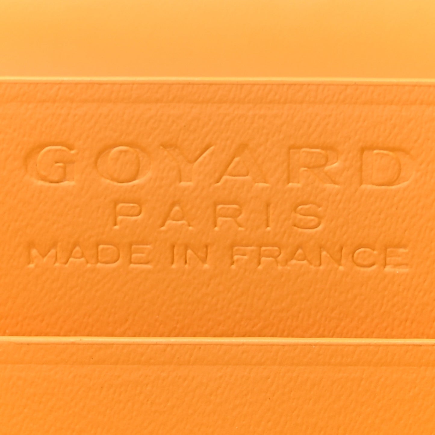 Goyardine Business Card Holder Yellow