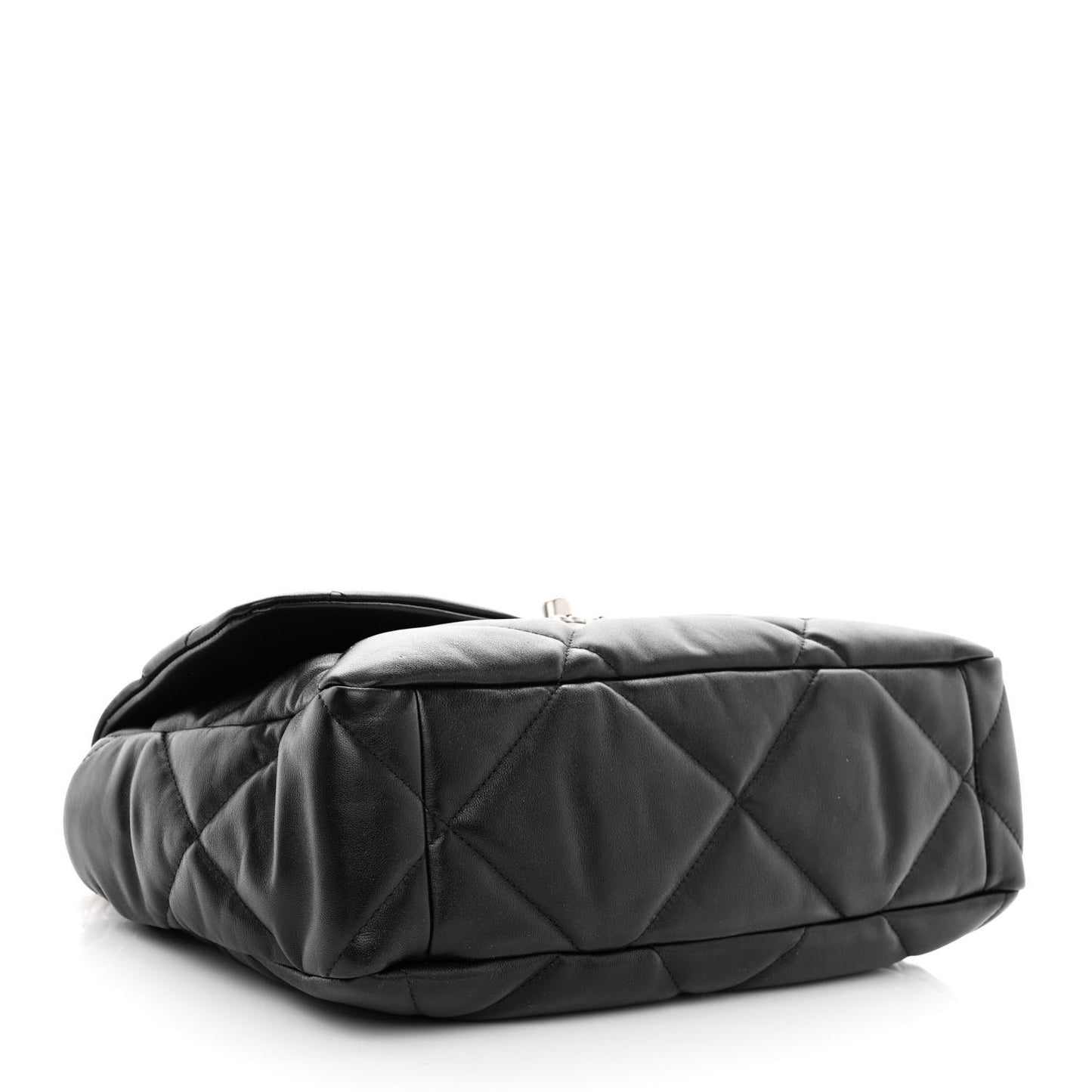 Lambskin Quilted Large Chanel 19 Flap Black