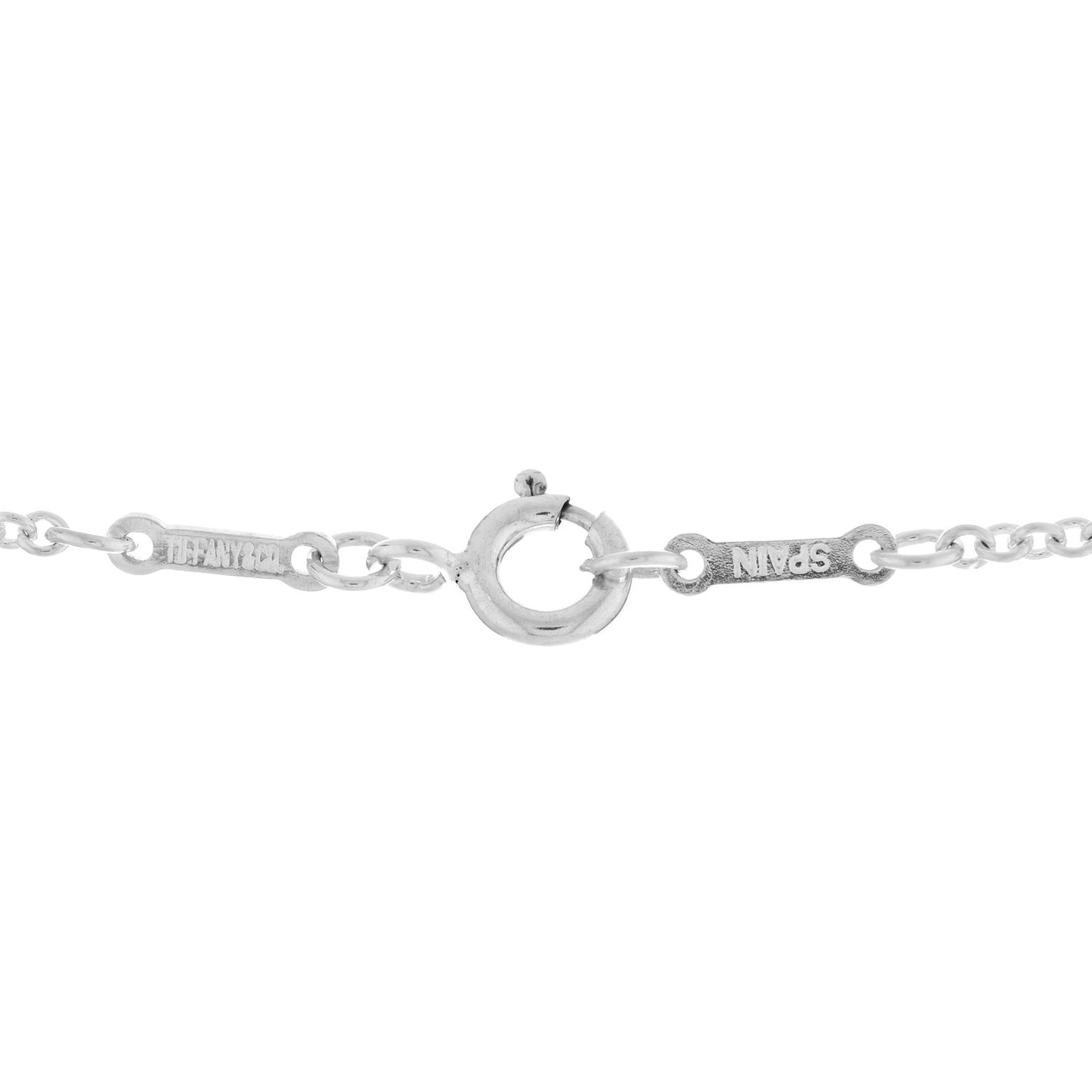 Sterling Silver 36mm Elsa Peretti Open Heart Pendant Necklace