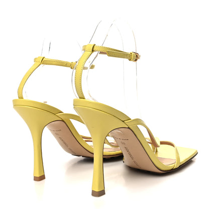 Bottega Veneta Lambskin Stretch Multi Strap 90mm Sandals 40 Pear 4 of 10