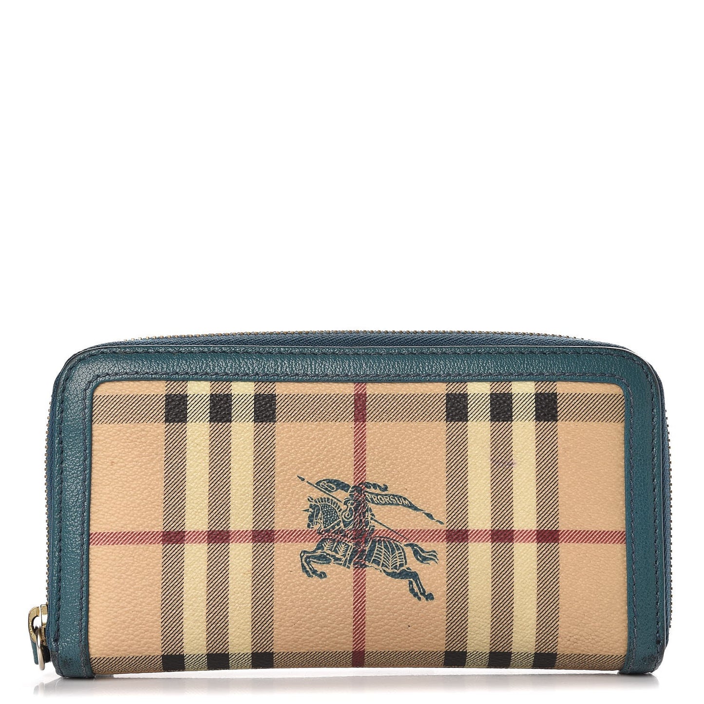 Haymarket Check Large Ziggy Zip Around Wallet Green