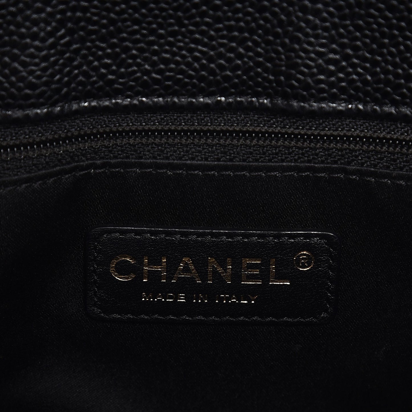 Caviar Quilted Grand Shopping Tote GST Black