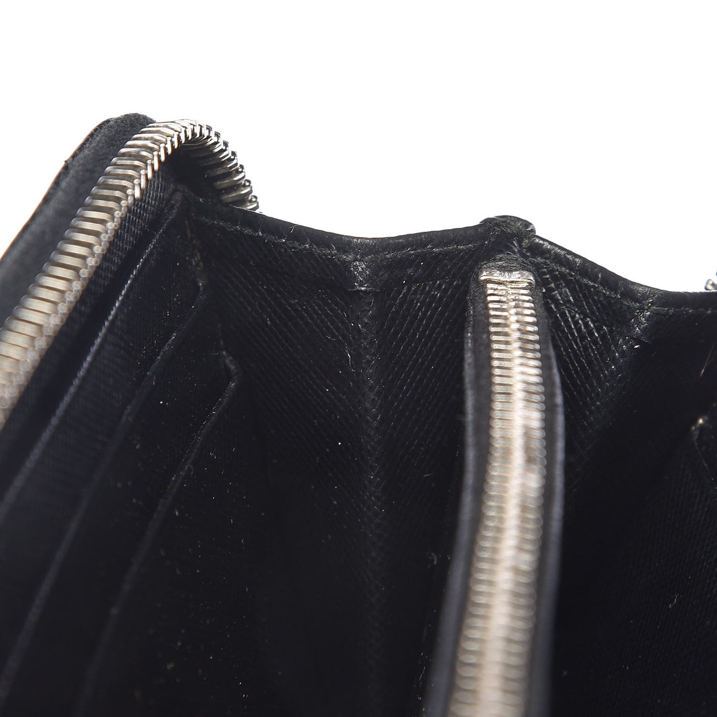Saffiano Zip Around Wallet Nero Black