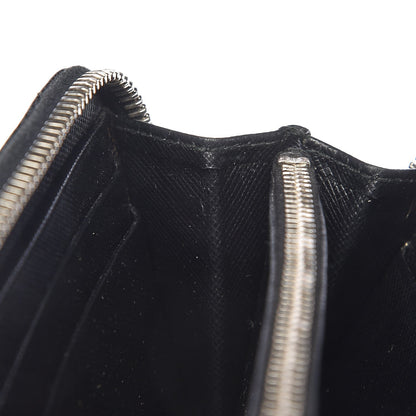 Prada Saffiano Zip Around Wallet Nero Black 7 of 13