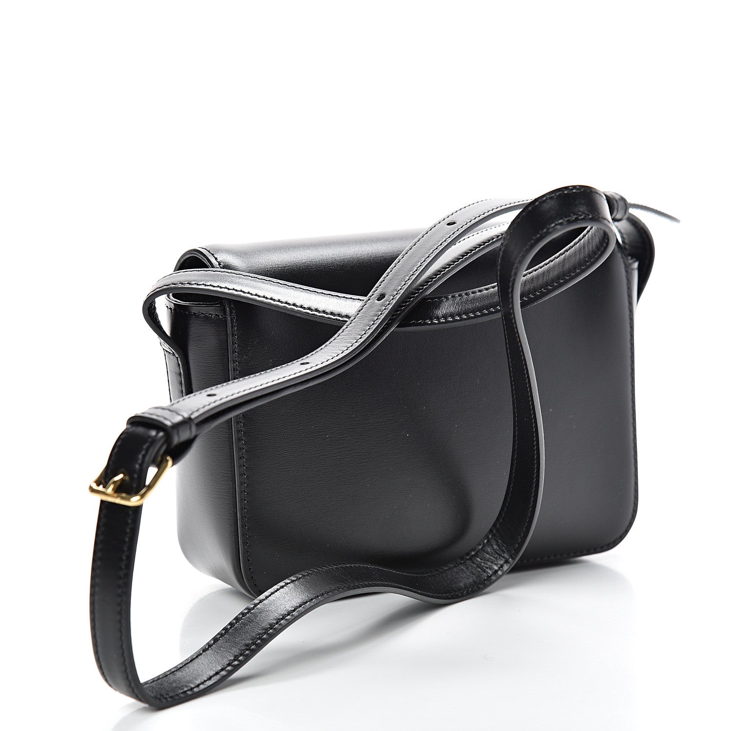 Celine Shiny Calfskin Nano Triomphe Black 2 of 11