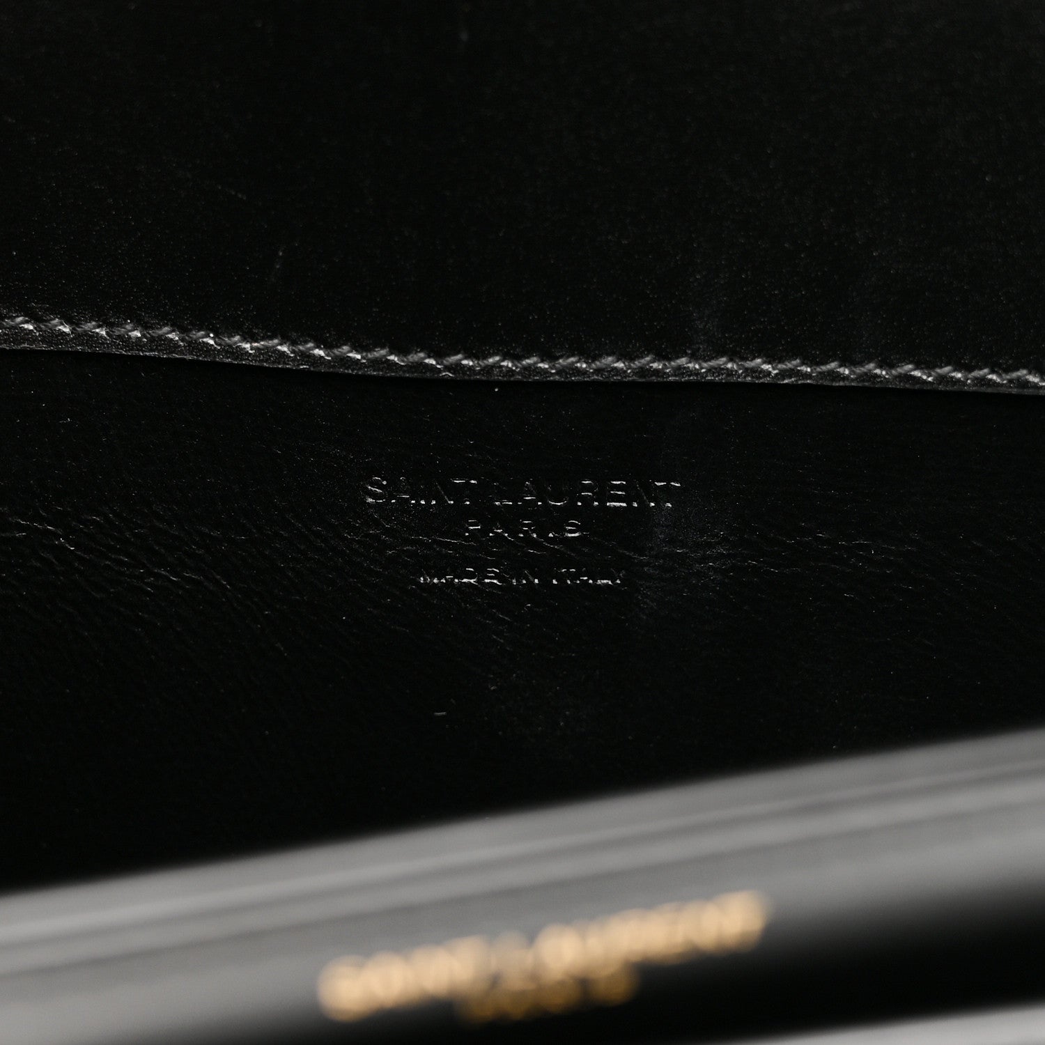 Saint Laurent Box Calfskin Voltaire Top Handle Crossbody Bag Black 6 of 10