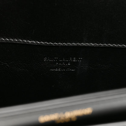 Saint Laurent Box Calfskin Voltaire Top Handle Crossbody Bag Black 6 of 10